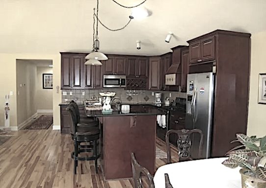 kitchen in underground house